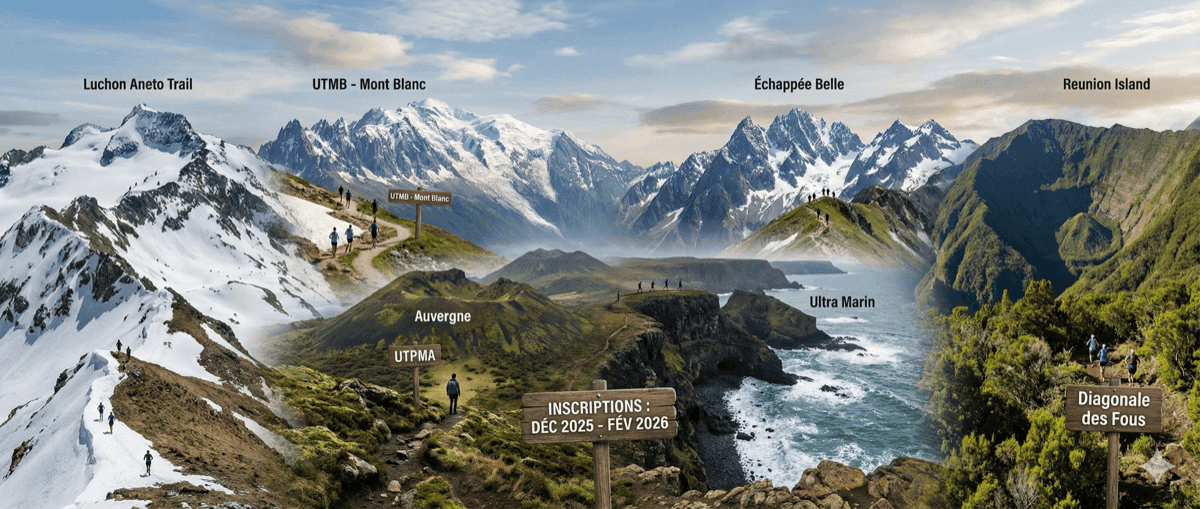Ouvertures inscriptions trail déc 2025 – fév 2026